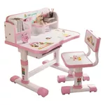 Set de mobilier pentru copii Richi 87074/2 Masa roz pentru studiu (87081) JCH202