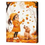 Картина по номерам BrushMe KBS0170FC 30x40cm (fără cutie) Plimbare de toamnă cu un prieten