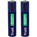 Acumulator Trust TR25585 USB-C Rechargeable Battery AAA 500 mAh, 2 Pack