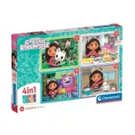 Пазл Clementoni Puzzle 4in 1 Gabby's Dollhouse (21524)