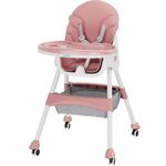 Scaun de masă U-Grow UG-502-PK 2in1 Pink