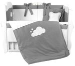 Детское постельное белье PernaMea Set lenjerie 8 piese Satin Urs Gri (PM.101608/1)