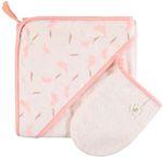 Accesoriu pentru baie Premaman PBRF0I-RGF-UNQ Prosop de baie cu gluga si manusa Magic Bird