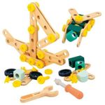 Set de construcție Janod J06454 Set de constructie Brico Kids, 100buc