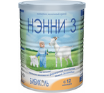 Смесь на основе козьего молока Нэнни 3 с пребиотиками (12+ мес) 800 г
