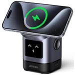 Зарядное устройство беспроводное Ugreen 45775 Uno Series 2-in-1 25W QI2, Black