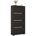 Raft pentru încălțăminte Mobildor-Lux Leo 80x27x164H cm Anthracite