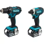 Set de scule electrice Makita DLX2127J1 (Set DDF482+DTD152+DC18RC+BL1830B)
