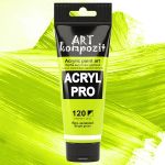 Краска акриловая Art Kompozit, (120) Ярко зеленый, 75 мл