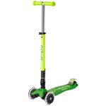Trotinetă Micro MMD229 Maxi Deluxe Foldable Neon LED Parrot Green