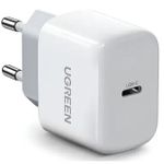 Зарядное устройство сетевое Ugreen 10220, Type-C PD3.0 20W EU CD241, White