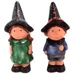 Декор Promstore 45094 Фигурка Halloween Мальчик / Девочка 13cm