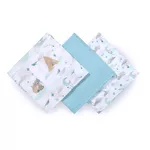 Пеленки бамбуковые Babyono Blue (70x70 см) 3 шт