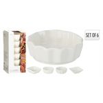 Veselă Excellent Houseware 57485 Set pentru aperitiv 6buc, D8.5x8.5x3cm, portelan