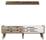 Тумба напольная для TV Trendy Valensiya 140, Nuc, alb