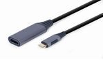 Adapter  Type-C to HDMI socket 0.15m Cablexpert, up to 4K at 60 Hz, A-USB3C-HDMI-01