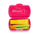 Set pentru igiena orala Curaprox Travel Set (periuta+pasta+intradentar) Pink