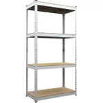 Raft de depozitare Nex Home Raft metalic Budget 1600x800x400mm, 4 nivele MDF, galvanizat