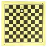 Joc educativ de masă misc 5241 Tabla sah/dame carton 50 cm, CHTX55PH yellow/brown глянец