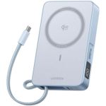 Acumulator extern USB (Powerbank) Ugreen 65958B, Power Bank MagFlow Qi2.2 10000mAh, 30W, Starlight Blue