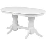 Стол Fabrik Home Elegance овальный 1600-2800x770x1000 Белый (раскладной)