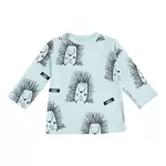 Haine pentru copii Minikin 242290380 Hedgehog Лонгслив голубой с рисунком 9-12мес (80см)