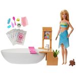 Păpușă Barbie GJN32 Set Baia cu Gaze