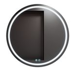 Зеркало для ванной Bayro Elipso круглое 800x800 LED touch c подогревом