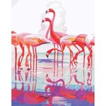 Tablou pe numere Richi (03765) Flamingo 40x50