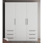 Dulap Bayro Serenity 1800x2200x518 gri asfalt cu 6 sertare