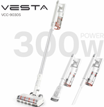 Пылесос VESTA VCC-9030, Белый/Серебристый