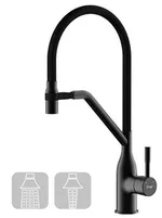Смеситель кухонный Frap F 4497-6 (chiuveta plus) NEGRU Alama