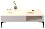Журнальный столик Trendy Istanbul, Alb 105x32x60cm