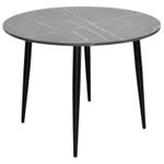 Комплект стол и стулья Evelin di Costacurta стол DT 402-6B + 4 стула QT-227B Light grey/Dark grey
