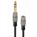 Audio adapter 6.35 mm jack to 3-pin*3.5 mm socket, 0.2 m, Cablexpert A-63M35F-0.2M