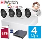 HIKVISION by HIWATCH COLOR VU IP 4 Megapixeli