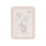 Plapuma super moale KikkaBoo Rabbits in Love, 80x110 cm