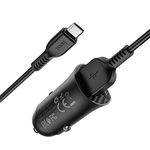 Hoco Z39 Farsighted dual port QC3.0 Car charger set(Micro)