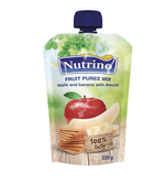 Пюре Nutrino из яблок и бананов с печеньем (8+ мес) 220 г