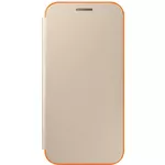 Husă pentru smartphone Samsung EF-FA320, Galaxy A3 2017, Neon Flip Cover, Gold