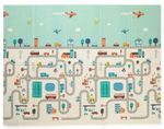 Коврик игровой Petite&Mars 435071 Covoras de joaca pliabil 2in1 Campy Elephant&City