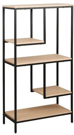 Офисный стеллаж Deco Aries 63.5x30.5x122H Oak/Black