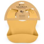 Bavețică Petite&Mars 706819 Baveta moale din silicon Take&Match Intense Ochre