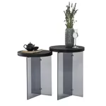 Măsuţă cafea Trendy Serenity 2, Antracit, Gri inchis, set