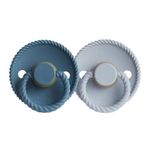 Пустышка латексная Frigg Rope (0-6 мес) Ocean View & Powder Blue