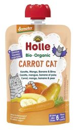 Piure Holle Bio Carrot Cat pere, banane, mango si morcov (6+ luni) 100 g