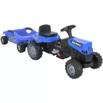 Vehicul pentru copii Pilsan 07320Blue Tractor cu remorca Power, albastru