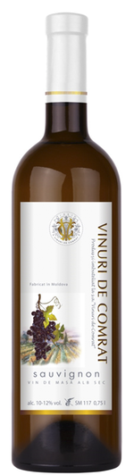 Vinuri de Comrat Valea Vinului Sauvignon, sec alb,  0.75 L