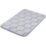 Covoraș de baie Bisk 07054, matase, gri, 40x60