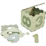 Коврик игровой Premaman PJQFOP-CCC-UNQ Covoras-puzzle cu cifre Verde, 10 piese